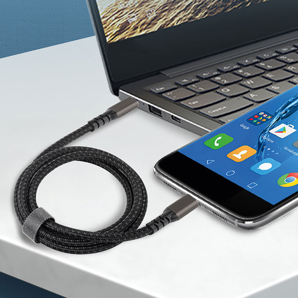 Qgeem 2.Jenerasyon Type-C to Type-C USB3.2 PD Data Kablosu 100W 20Gbps 4K@60Hz 2 Metre