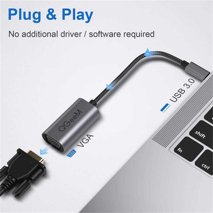 Qgeem QG-UA07 Usb To VGA Dönüştürücü