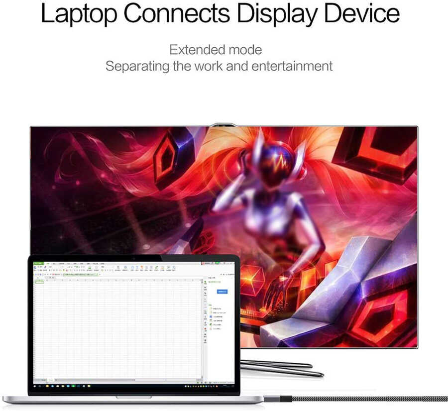 Qgeem QG-UA14 Type-C To Mini Display Port Kablo