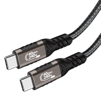 Qgeem QG01 Type-C to Type-C USB4 PD Data Kablosu 240W 40Gbps 8K@60Hz 0.5 Metre