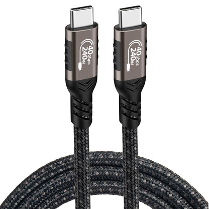 Qgeem QG01 Type-C to Type-C USB4 PD Data Kablosu 240W 40Gbps 8K@60Hz 1.5 Metre