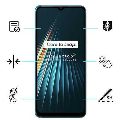 Realme 5İ Zore Kenarları Kırılmaya Dayanıklı Cam Ekran Koruyucu