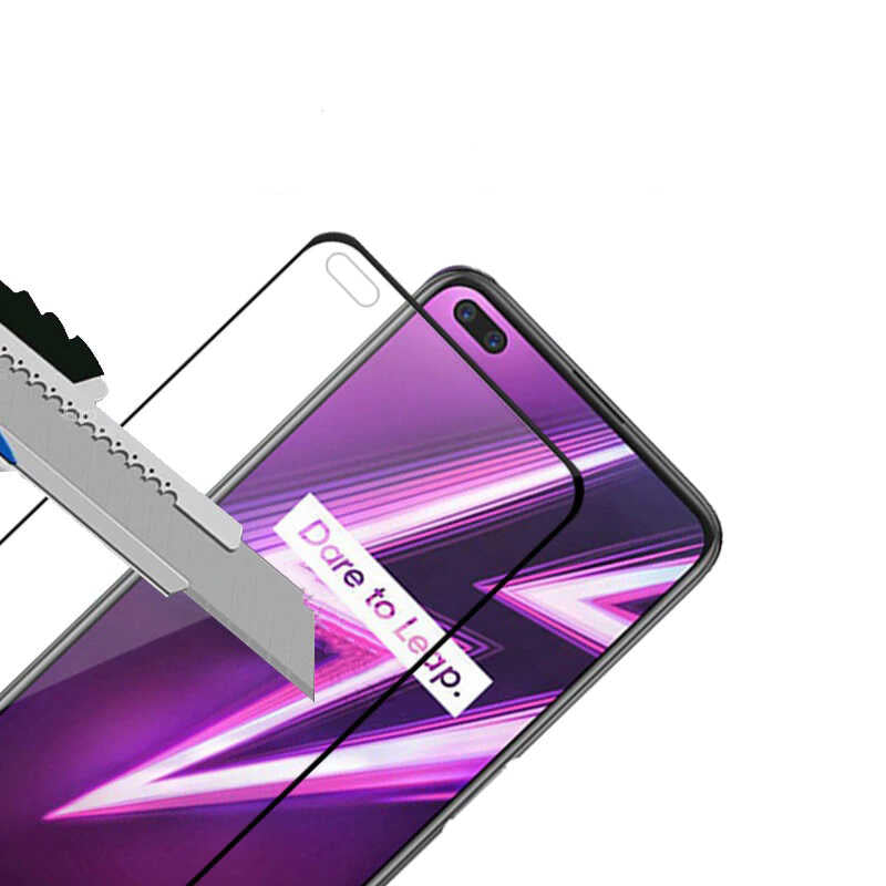 Realme 6 Pro Zore Kenarları Kırılmaya Dayanıklı Cam Ekran Koruyucu
