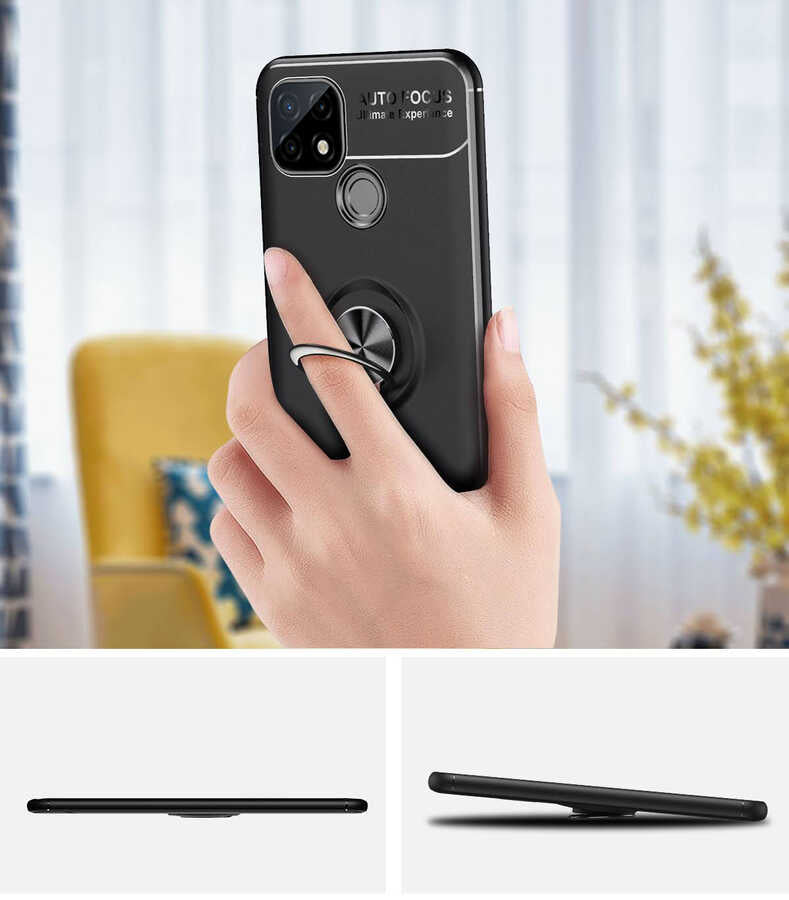 Realme C21 Kılıf Zore Ravel Silikon Kapak