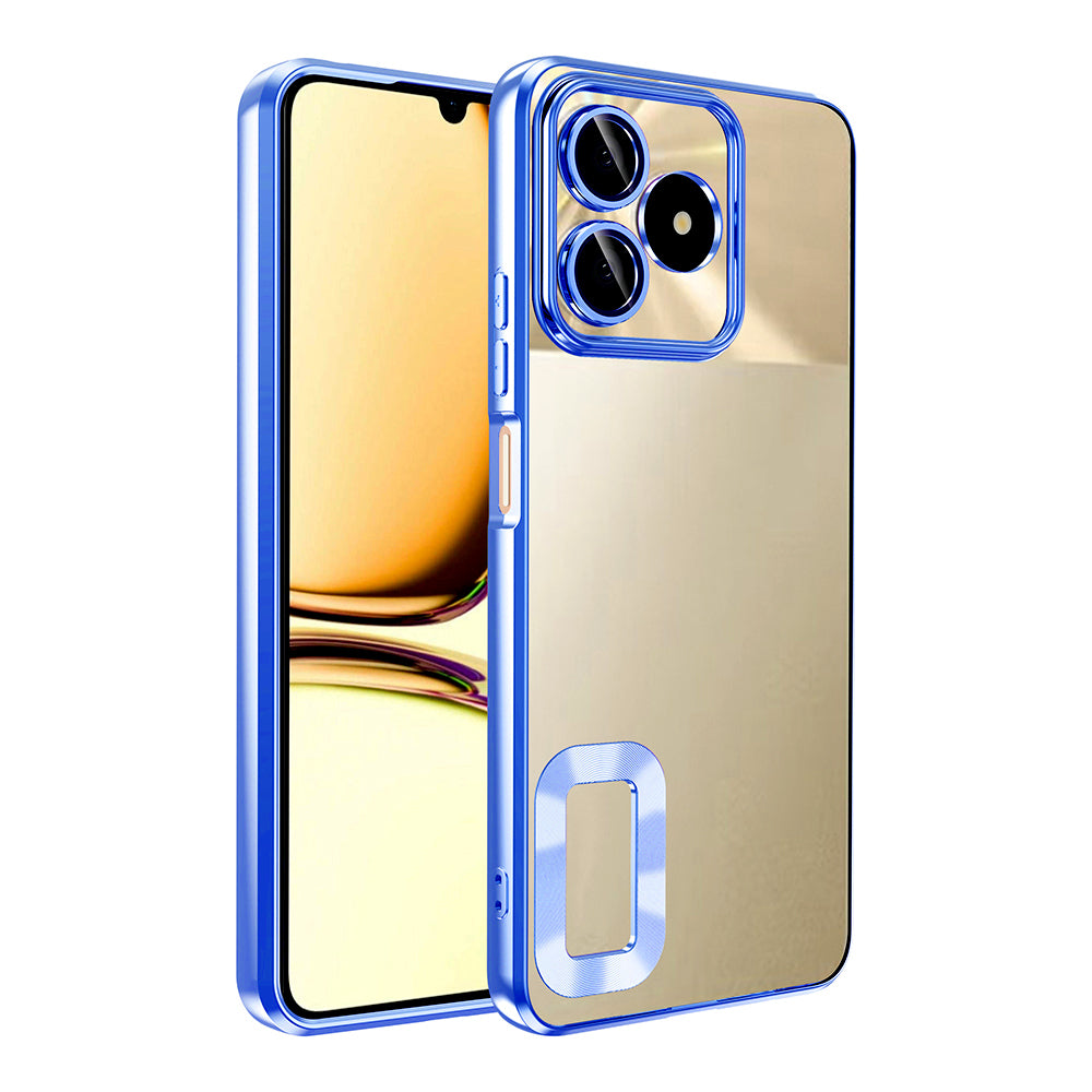 Realme Note 50 Kılıf Kamera Korumalı Logo Gösteren Zore Omega Kapak