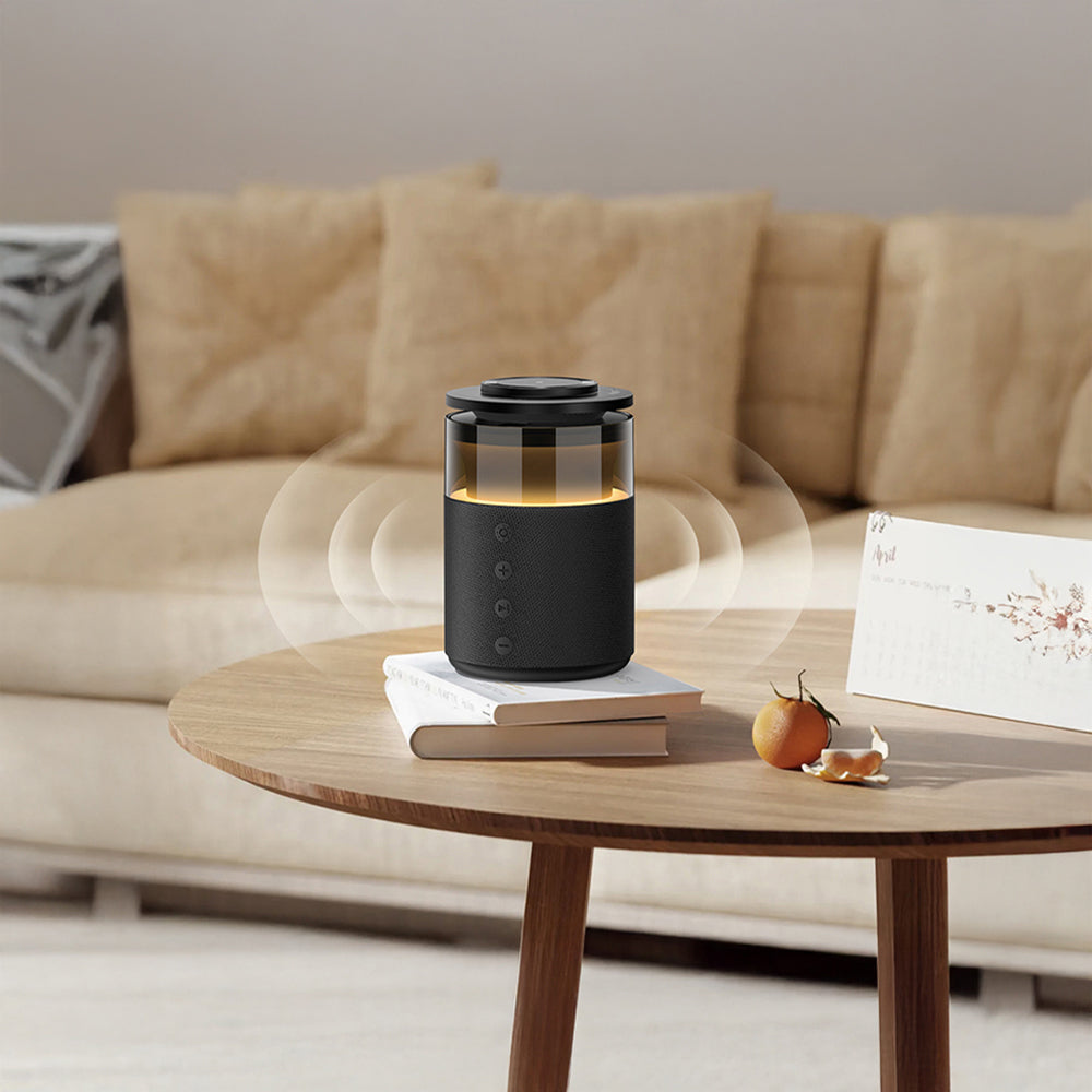 Recci RCW-51 Kablosuz Şarj Standı Ambiyans Işıklı Bluetooth Speaker Hoparlör Özellikli