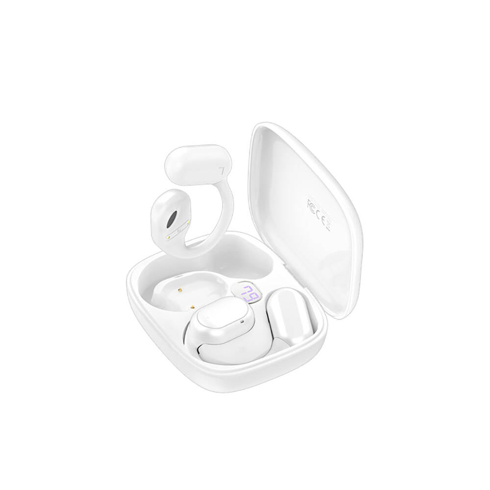 Recci REP-W76 OWS Wireless Hi-Fi Ses Kaliteli Dijital Led Göstergeli Bluetooth v5.3 Elegant Serisi Kulak İçi Kulaklık