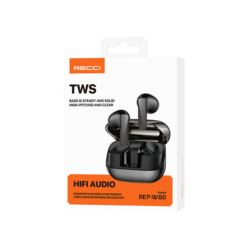 Recci REP-W80 Hi-Fi Ses Kaliteli TWS Kulak İçi Bluetooth v5.3 Kulaklık