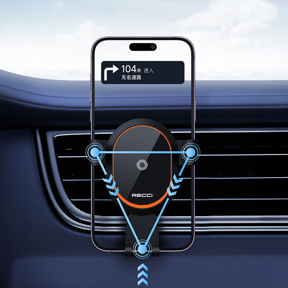 Recci RHO-C26 360 Dönebilen Havalandırma Tasarım Araç Telefon Tutucu