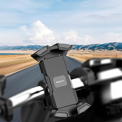 Recci RHO-C33 360° Derece Dönebilen Ayarlanabilir Motosiklet ve Bisiklet Telefon Tutucu