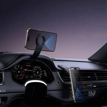 Recci RHO-C40 Magnetik M-safe Uyumlu Bükülebilen Eğimli ve Düz Zemin Araç Telefon Tutucu