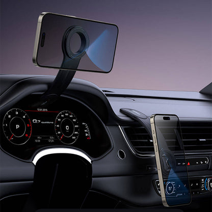 Recci RHO-C40 Magnetik M-safe Uyumlu Bükülebilen Eğimli ve Düz Zemin Araç Telefon Tutucu