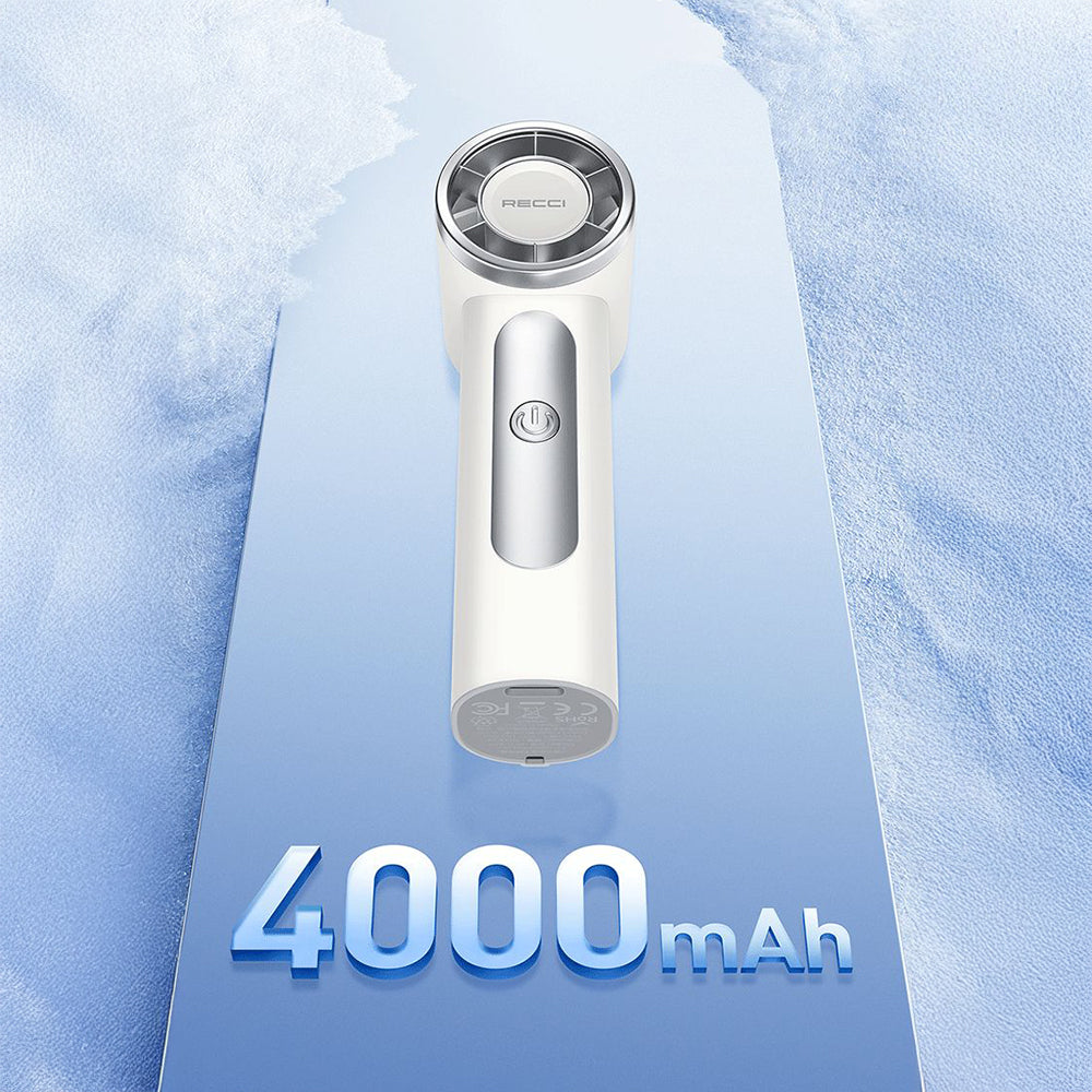 Recci RLS-F07 Dijital LED Göstergeli 6 Kademeli Mini Soğutucu El Fanı