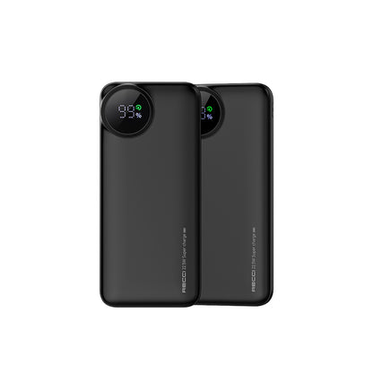Recci RPB-P48 PD 20W Dijital LED Göstergeli Hızlı Şarj Özellikli Taşınabilir Powerbank 22.5W 10000mAh