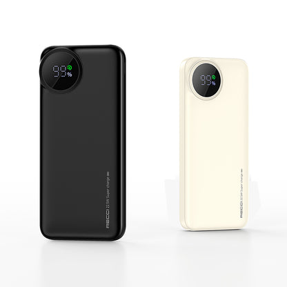 Recci RPB-P48 PD 20W Dijital LED Göstergeli Hızlı Şarj Özellikli Taşınabilir Powerbank 22.5W 10000mAh