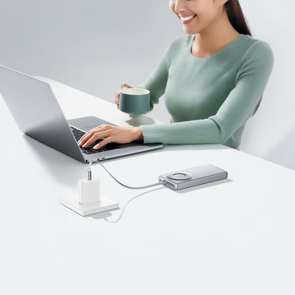 Recci RPB-P58 PD Hızlı Şarj Özellikli Type-C Kablolu Powerbank 22.5W 10.000mAh