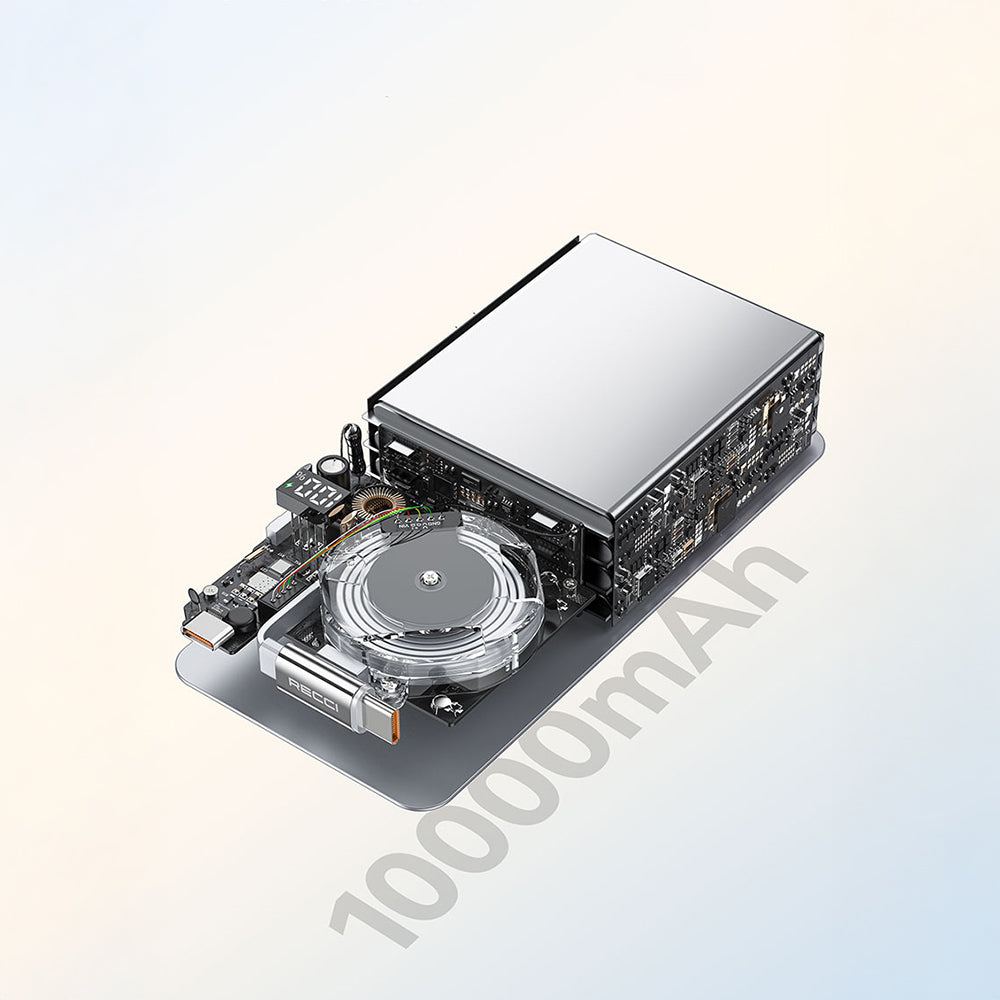 Recci RPB-P58 PD Hızlı Şarj Özellikli Type-C Kablolu Powerbank 22.5W 10.000mAh