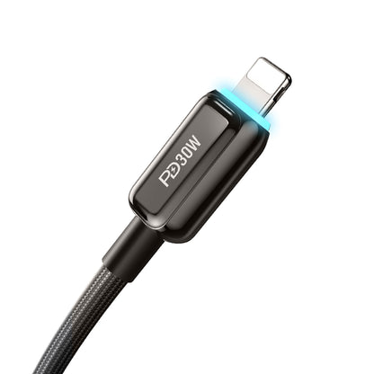 Recci RS42CL Lamp Display Serisi Type-C to Lightning PD 30W Hızlı Şarj Özellikli Data ve Şarj Kablosu 1.5M