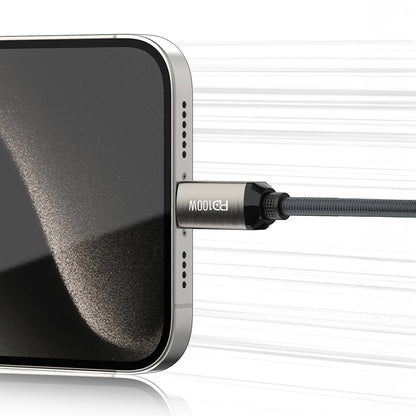 Recci RS45CC Type-C to Type-C PD 100W Örgü Tasarımlı Hızlı Şarj Özellikli Data ve Şarj Kablosu 1M