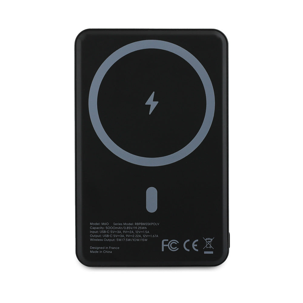 Redbull Orjinal Lisanslı M-safe Şarj Özellikli Dijital LED Göstergeli Çift Boğa Baskılı Powerbank 5000mAh 15W