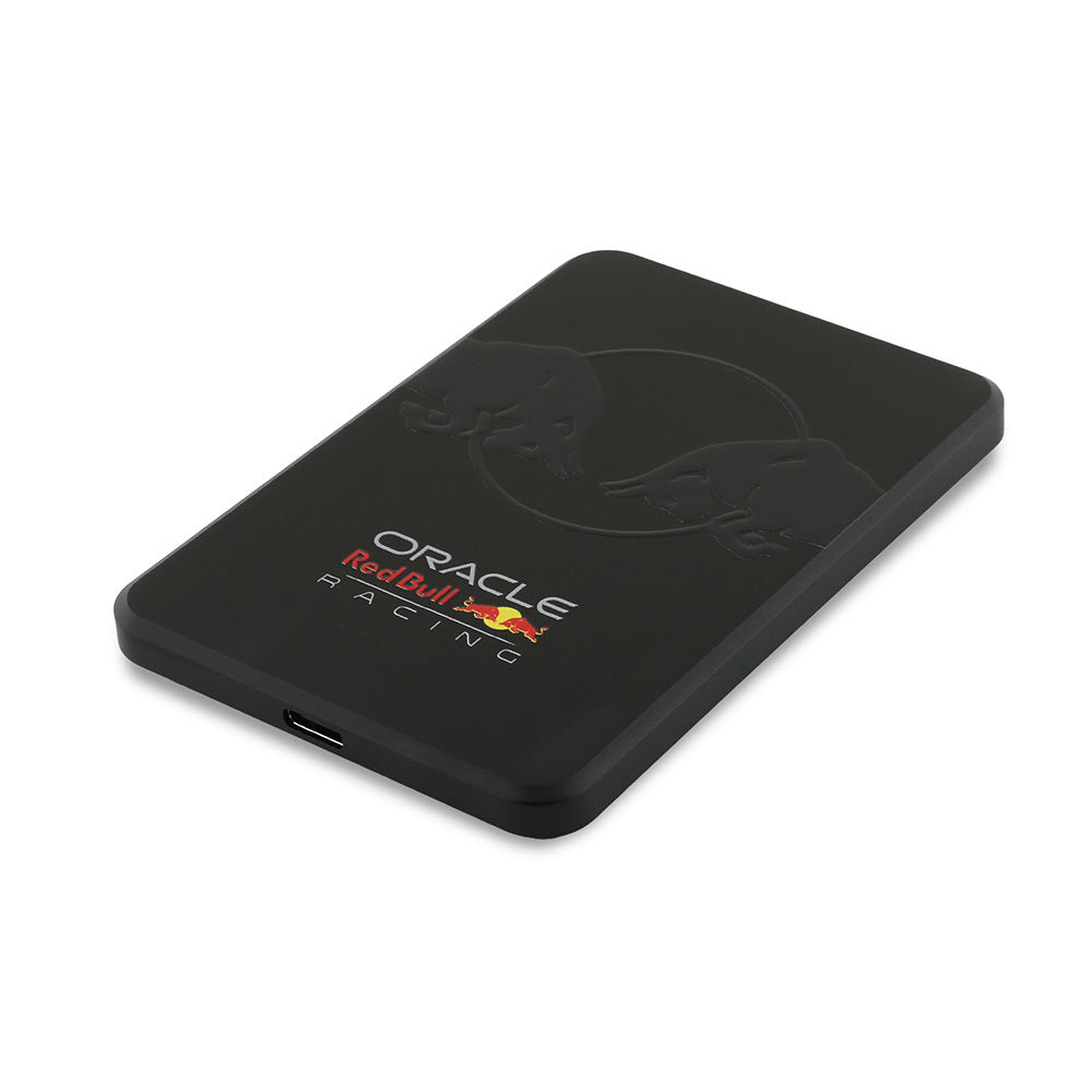 Redbull Orjinal Lisanslı M-safe Şarj Özellikli Dijital LED Göstergeli Çift Boğa Baskılı Powerbank 5000mAh 15W