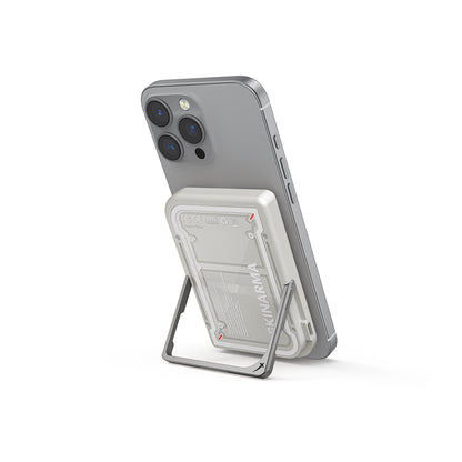 Skinarma Nexus Mecha Kablosuz ve PD Hızlı Şarj Özellikli Metal Standlı Taşınabilir Powerbank 20W 5000mAh