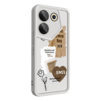 Tecno Camon 20 Pro 5G Kılıf Kamera Korumalı Baskılı Arka Yüzey Zore Klas Kapak