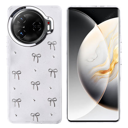 Tecno Camon 30 Pro 5G Kılıf Airbag Tasarımlı Simli Şeffaf Zore Kutup Kapak