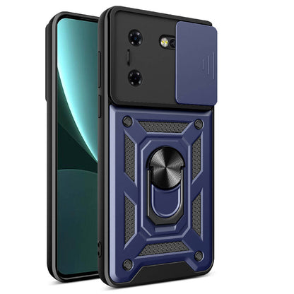 Tecno Pova 5 Kılıf Magnetik Standlı Kamera Korumalı Zore Sürgülü Vega Kapak