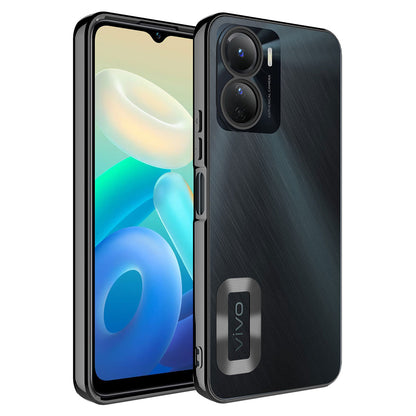 Vivo Y16 Kılıf Kamera Korumalı Logo Gösteren Zore Omega Kapak