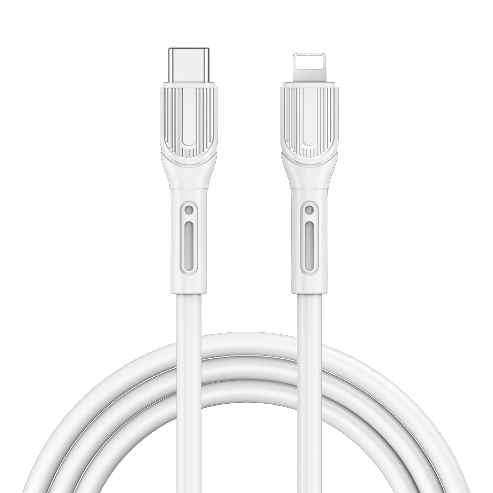 Wiwu Armor Wİ-C005 Kablo Ucu Korumalı Tasarım 20W Hızlı Şarj Özellikli Type-C to Lightning PD Kablo 1M