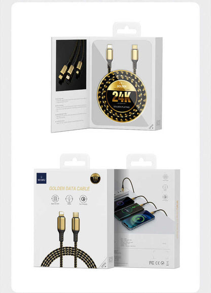 Wiwu Golden Series GD-103 Lightning To PD Data Kablo 1.2M