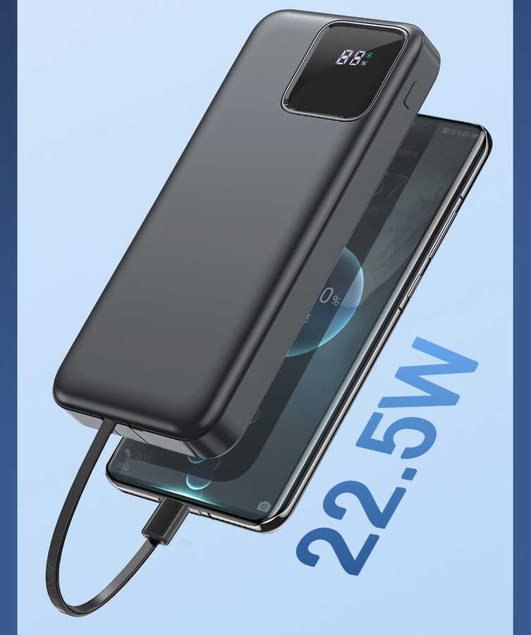 Wiwu JC-18 PD Hızlı Şarj Özellikli Led Göstergeli Powerbank 18W 10000mAh