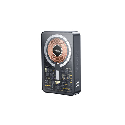 Wiwu JC-21 Hızlı Şarj Özellikli Şarj Göstergeli Standlı M-safe Wireless Powerbank 22.5W 10000mAh