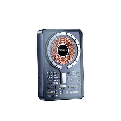 Wiwu JC-21 Hızlı Şarj Özellikli Şarj Göstergeli Standlı M-safe Wireless Powerbank 22.5W 10000mAh