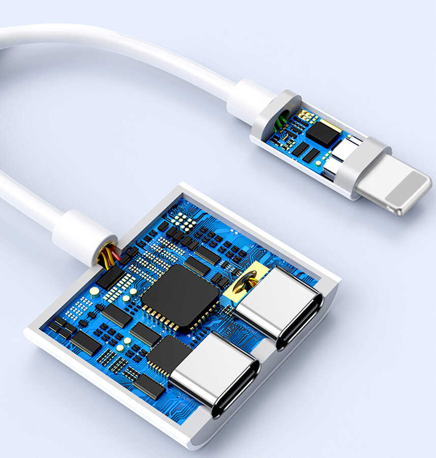 Wiwu LT01 Plus Lightning Ses Adaptörü