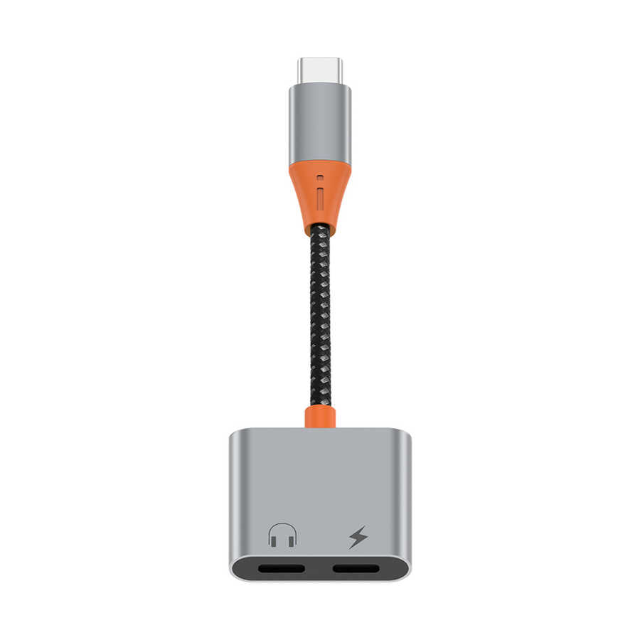 Wiwu LT11 Type-C Şarj Ve Type-C Kulaklık Dönüştürücü Adaptör