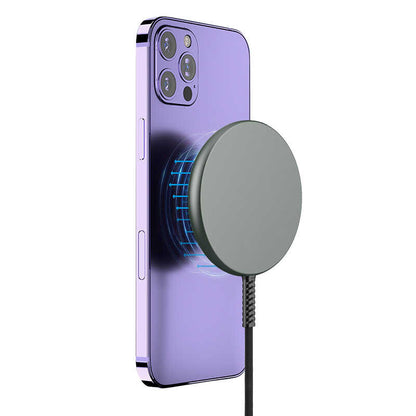 Wiwu M14 Intelligent Wireless Magnetik Şarj Ultra İnce Şeffaf 15W Android iOS Destekli