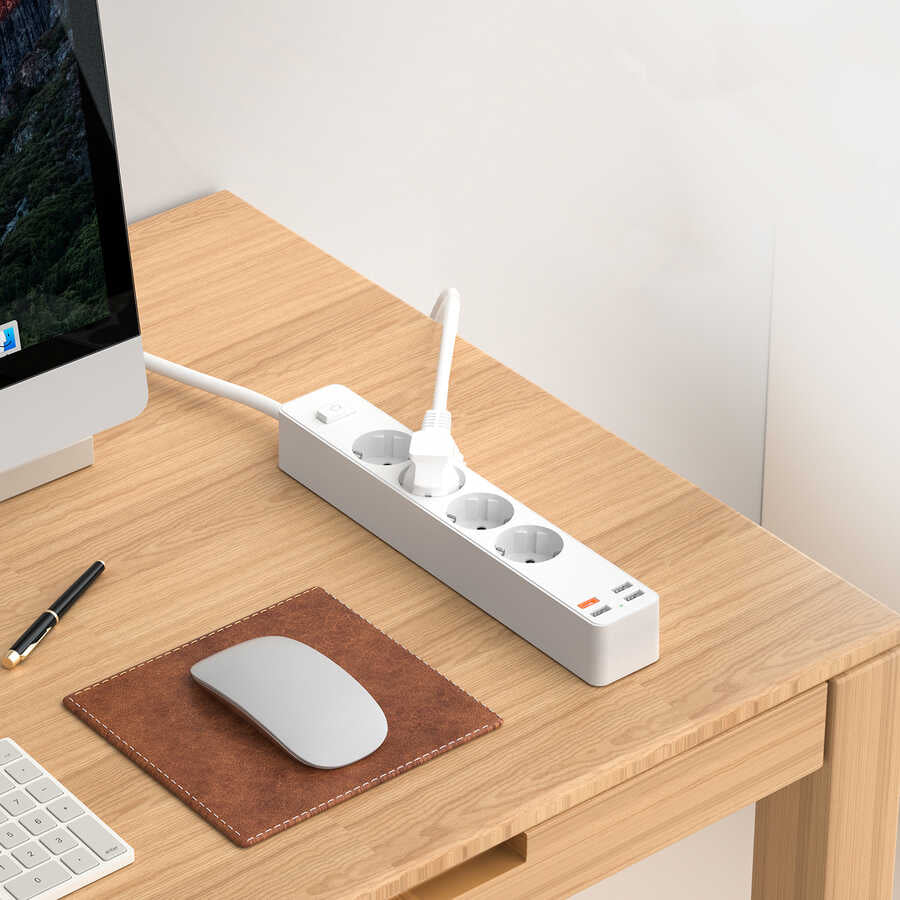 Wiwu PD20W U01EU Power Strip Çoklu Priz 160 cm