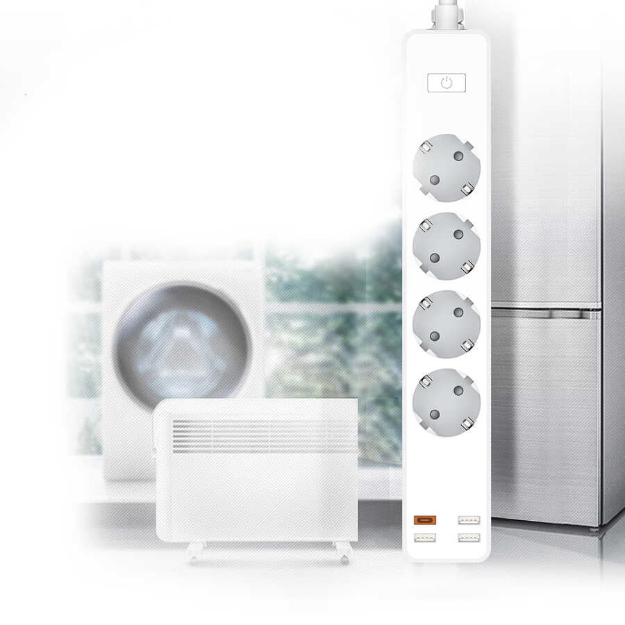 Wiwu PD20W U01EU Power Strip Çoklu Priz 160 cm