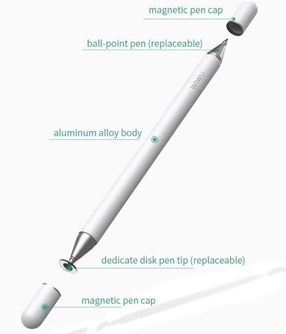 Wiwu Pencil Passive Stylus 2 in 1 Dokunmatik Çizim Kalemi