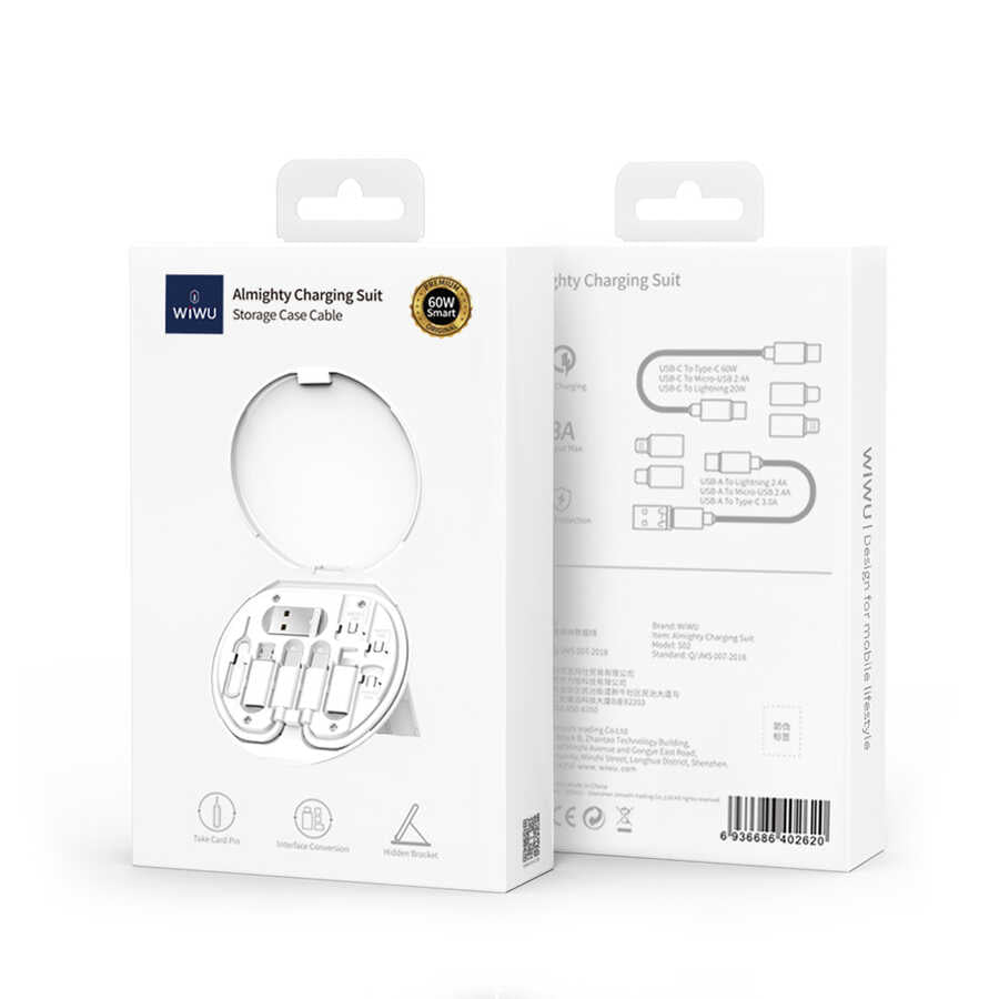 ​Wiwu S02 Almighty Suit Kutulu Kablo Seti