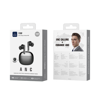 Wiwu T33 Pro ANC/ENC Teknolojili Kulak İçi Bluetooth Kulaklık v5.4