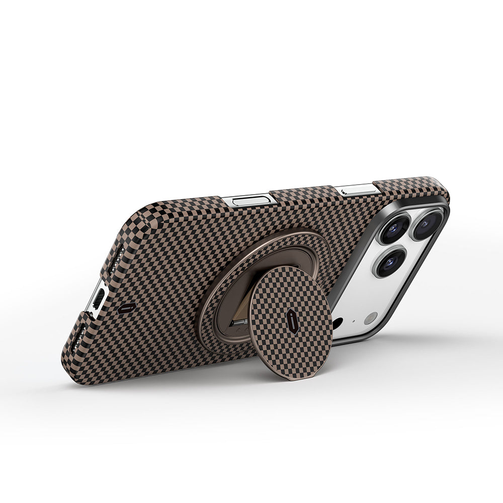 Wiwu Warriors Serisi Aramid Fiber 360 Derece Dönebilen Magnetik Ring Stand Telefon Tutucu