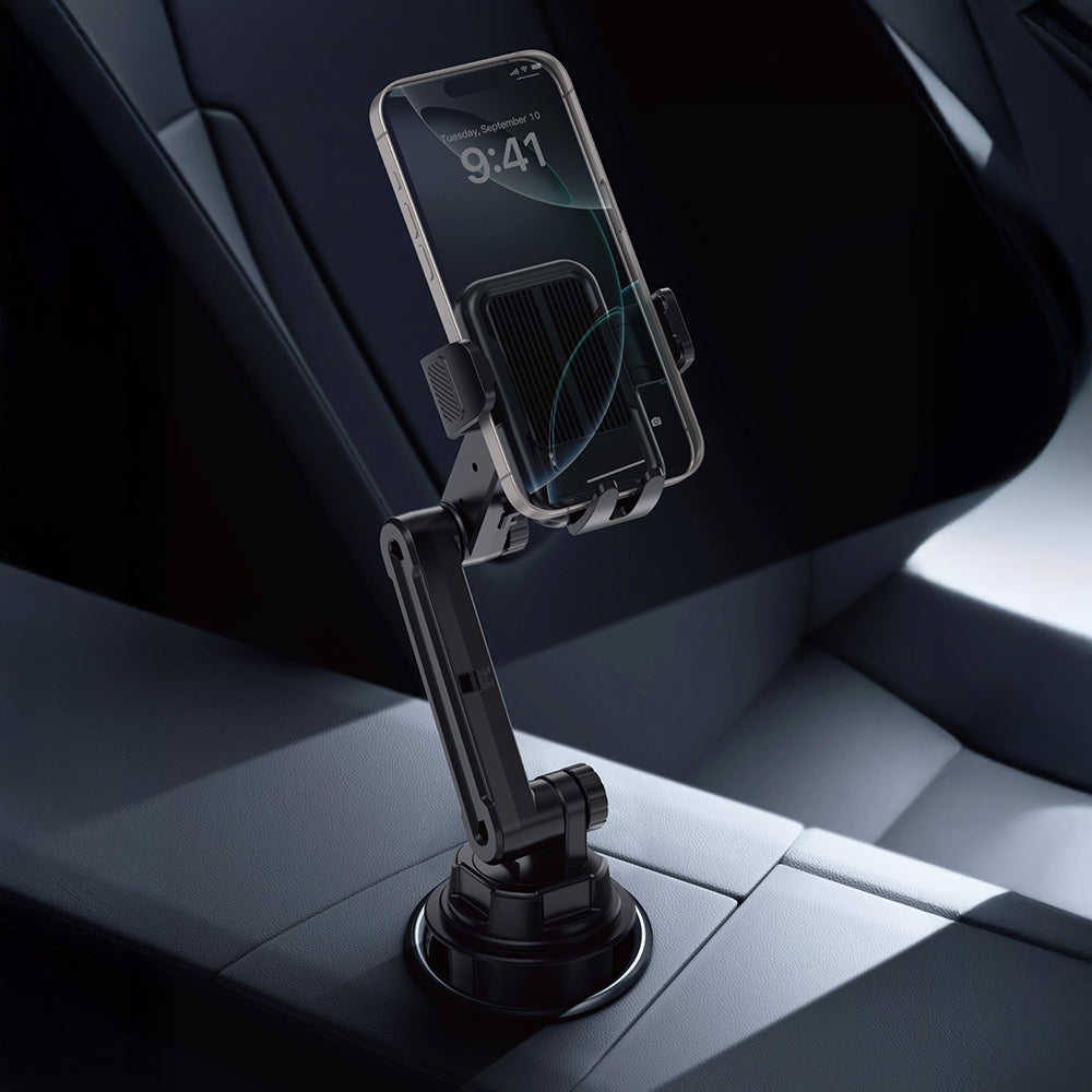 Wiwu Wi-CH059 Gentleman 360 Derece Dönebilen Teleskopik Açılı Bardaklık Tasarım Araç Telefon Tutucu