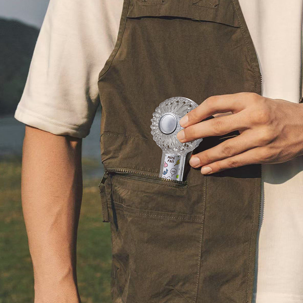 Wiwu Wi-FS012 RGB Işıklı 3 Kademeli Portatif Mini Soğutucu El Fanı