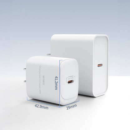 Wiwu Wi-G008 Essen Serisi GaN Tech PD Hızlı Şarj Başlığı Type-C to Type-C PD 30W Kablolu Şarj Seti