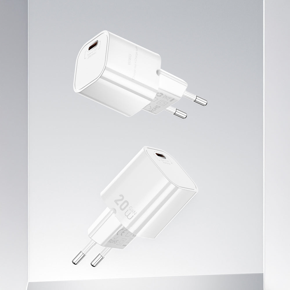 Wiwu Wi-G014 Cube Serisi GaN Tech PD Hızlı Şarj Özellikli Mini Şarj Başlığı 20W