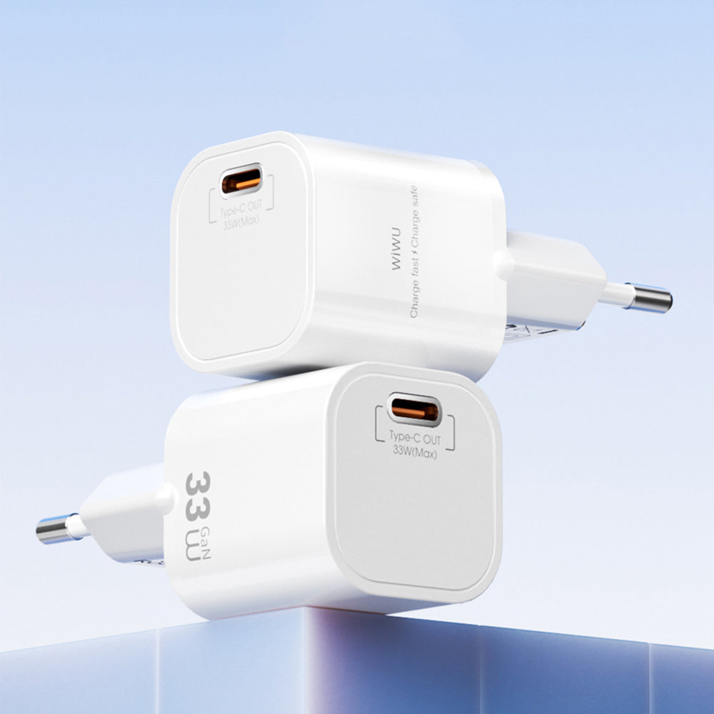 Wiwu Wi-G015 Cube Serisi GaN Tech PD Hızlı Şarj Özellikli Mini Şarj Başlığı 33W