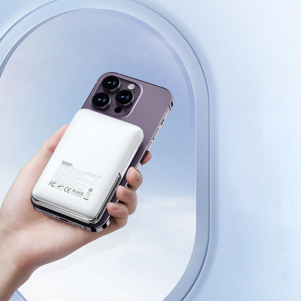 Wiwu Wi-P011 Gentleman Serisi LED Işık Göstergeli Standlı Kablosuz Powerbank 10.000mAh 15W